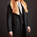 A Coat with a Detachable Fur Collar