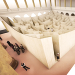 Navigating a Giant Maze in a Museum