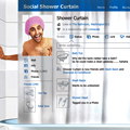 Social Media Shower Curtain