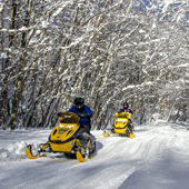 Snowmobiling in the Granite State