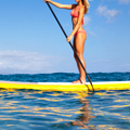 Stand-Up Paddleboarding in the Ocean