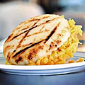 Bacon and Cheddar Arepas in Midtown
