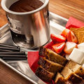 Fondue and Spiked Cocoa in a Ski Lodge