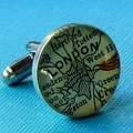 Custom Map Cuff Links