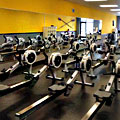 An Entire Gym of Rowing Machines
