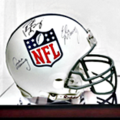 Look at All These Autographed NFL Helmets